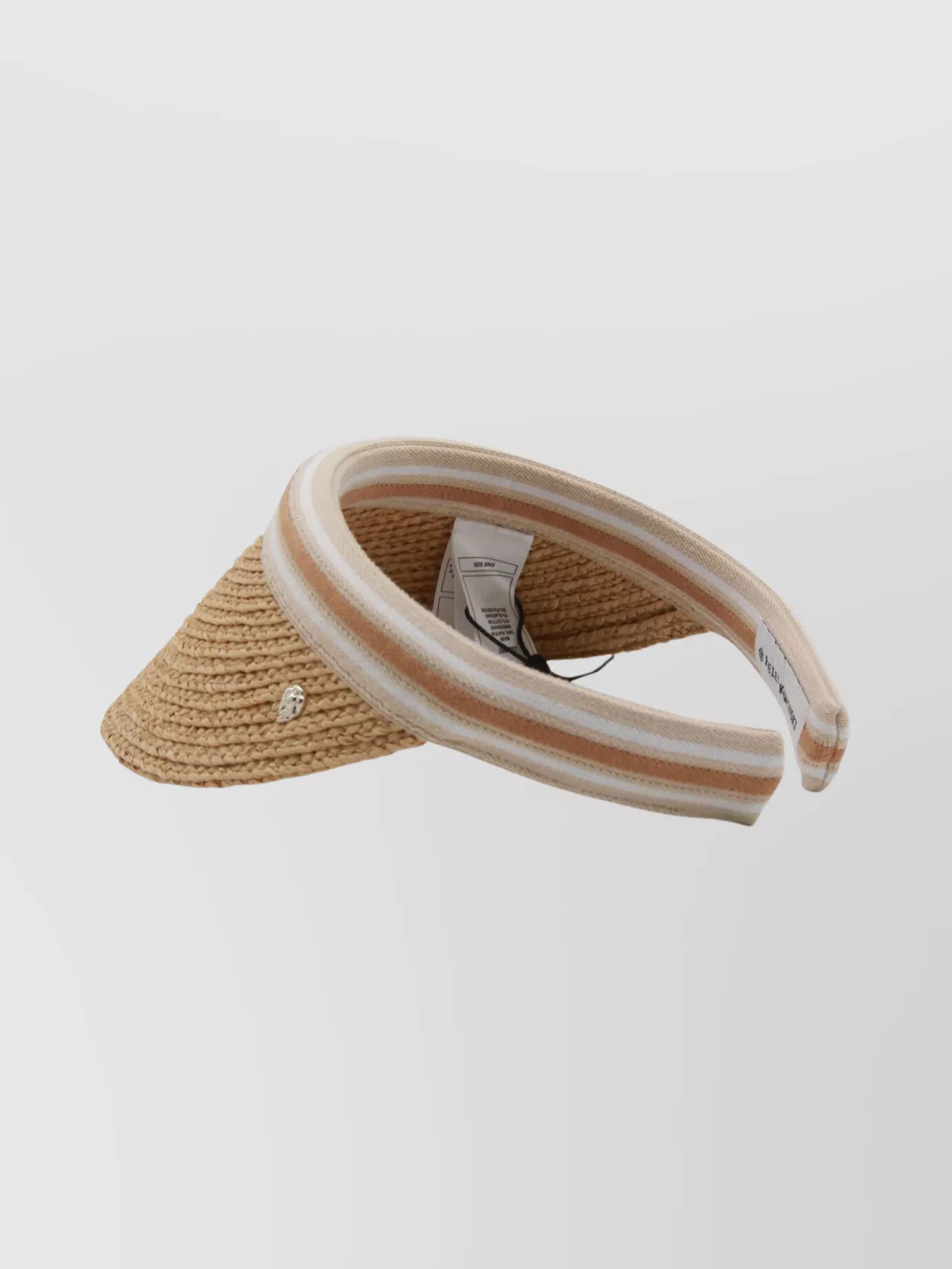 Helen Kaminski Striped Band Wide Brim Woven Hat