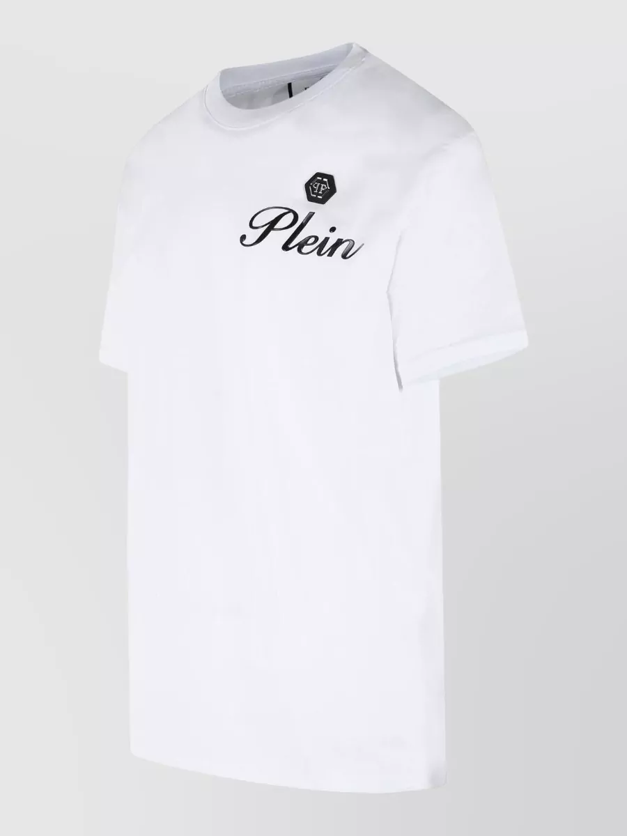 Philipp Plein Cotton Crew Neck Short Sleeve T Shirt