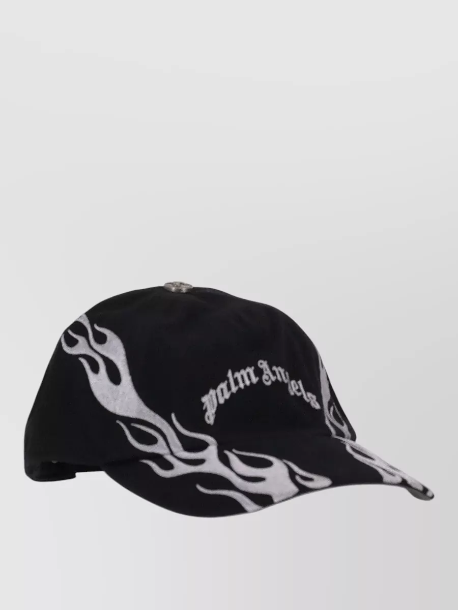 Palm Angels Logo-Print Cap
