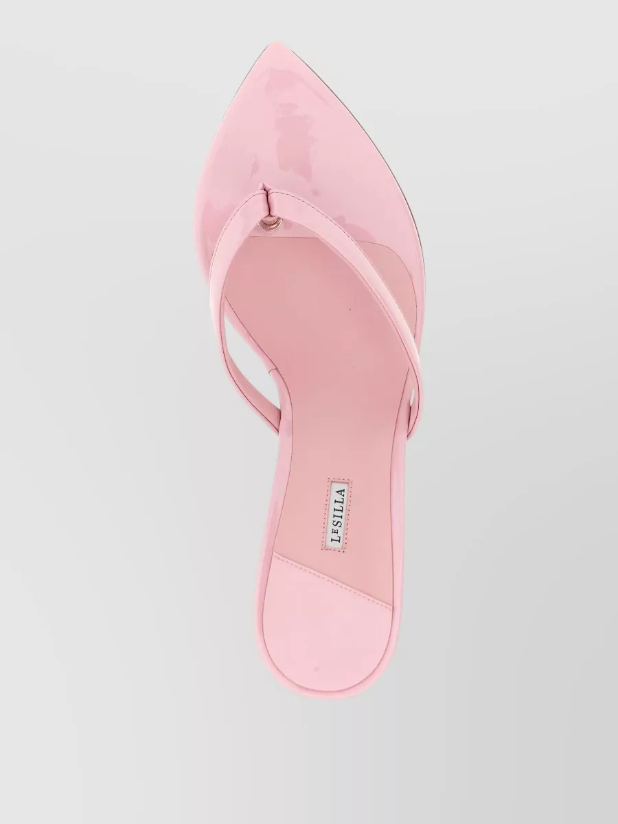 Le Silla Vinyl Stiletto Sandals