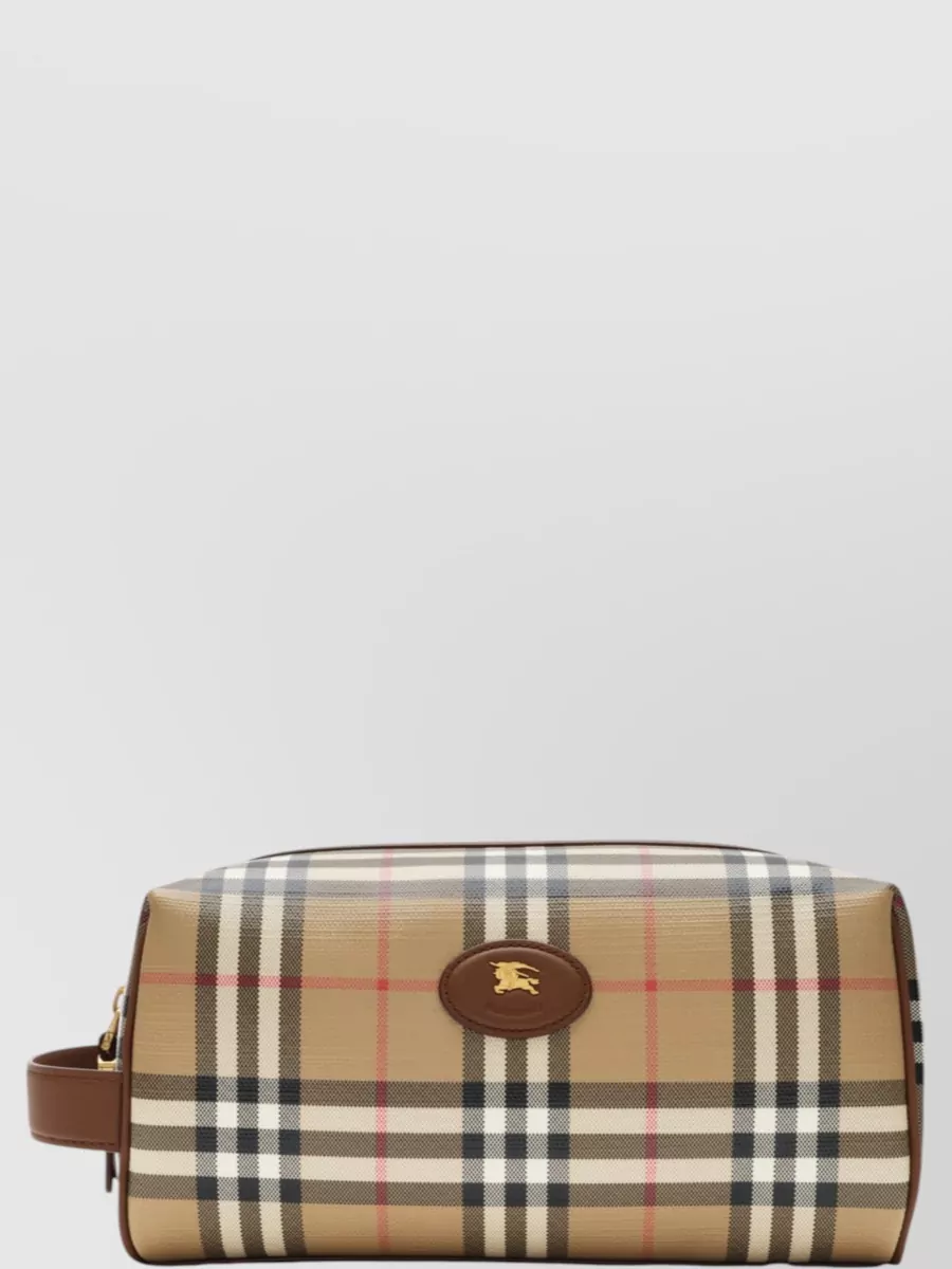 Burberry Checked Canvas Belt Bag