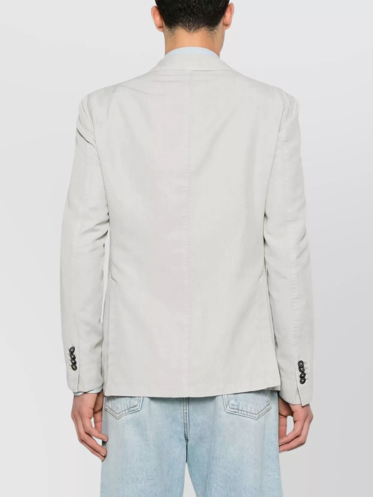 Luigi Bianchi Cotton Jacket Notch Lapel