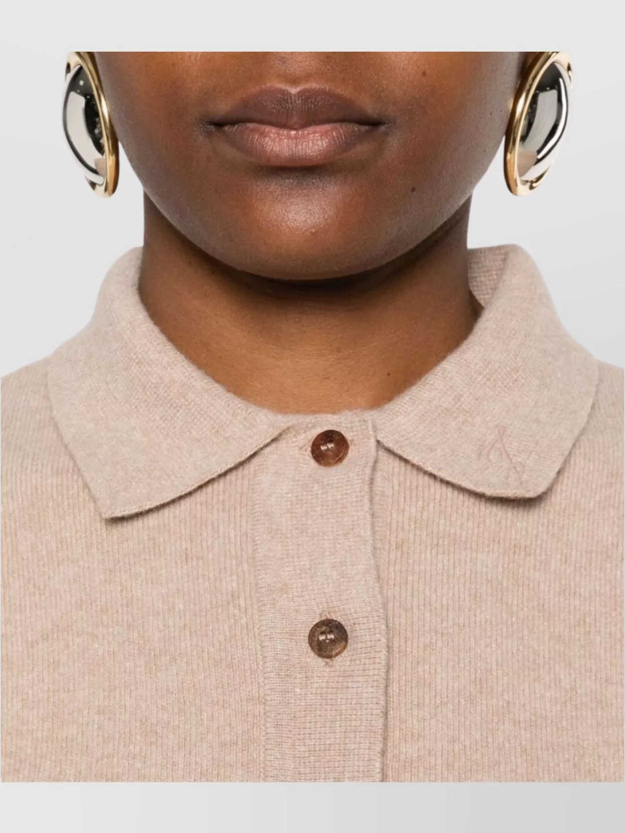 Jacquemus Polo Collar Knitwear With Ribbed Cuffs And Hem
