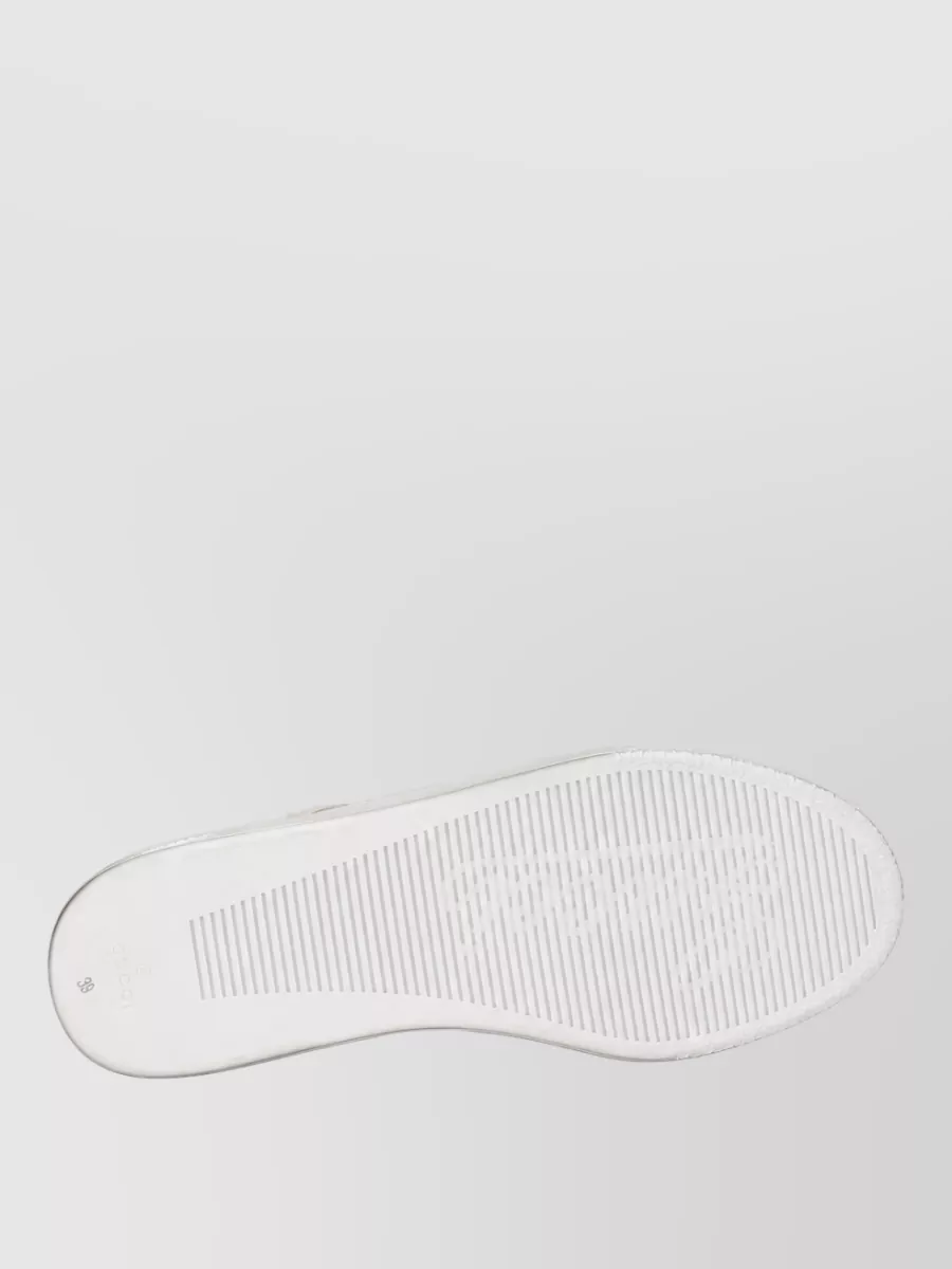 Gucci Leather Lace-Up Sneakers