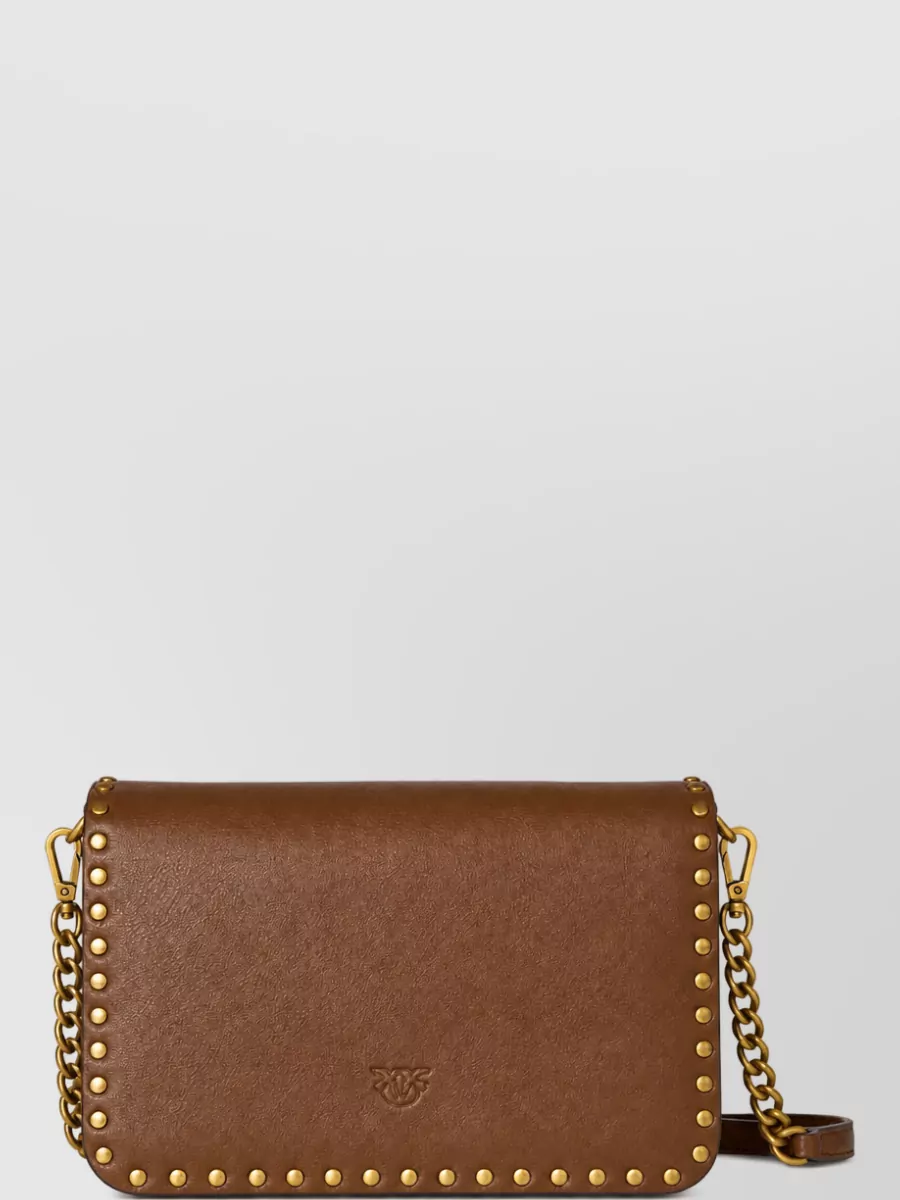 Pinko Love Bag Leather Clutch Bag