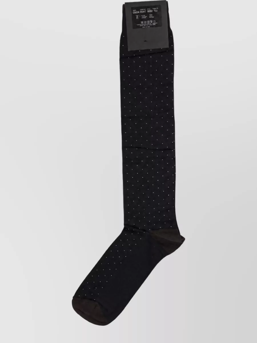 Dolce&Gabbana Polka Dot Over The Calf Socks