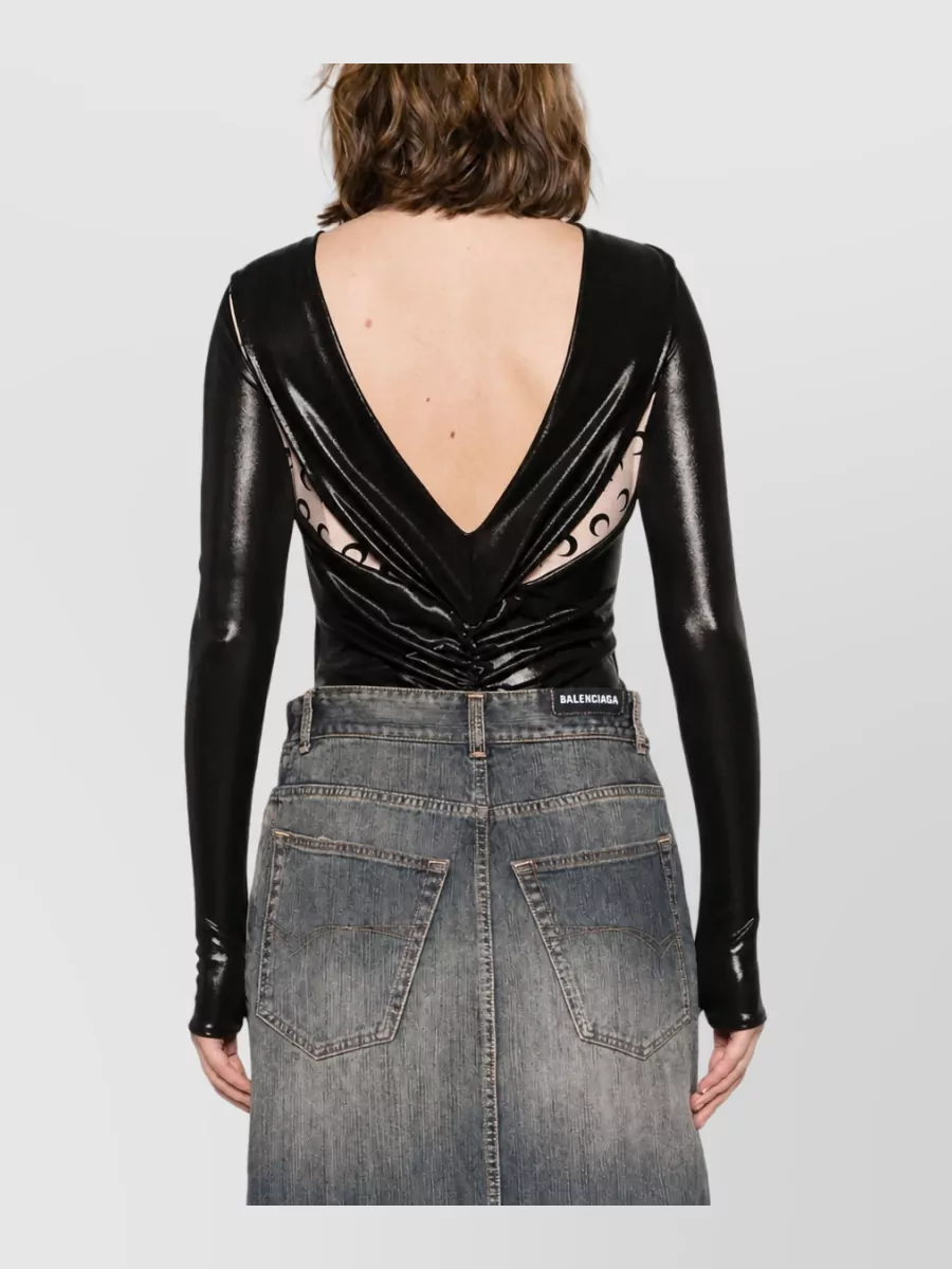 Marine Serre Draped Bodysuit