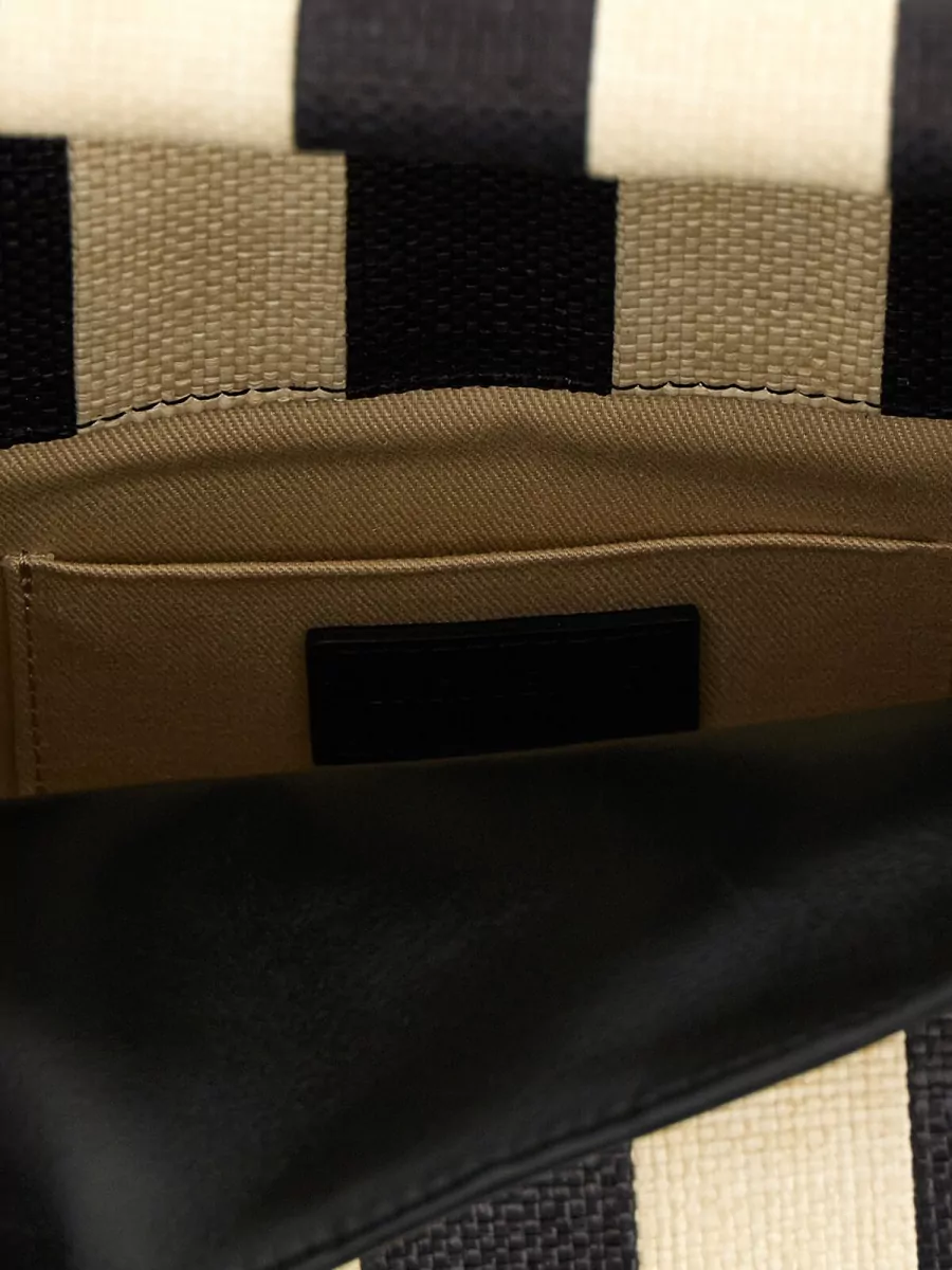 Jacquemus La Pochette Rond Carré Clutch Bag Striped