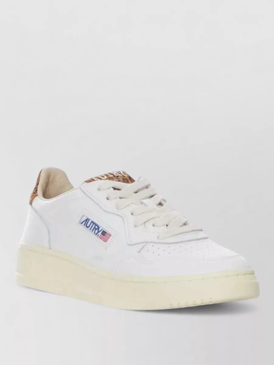 Autry leopard-print leather low-top sneakers
