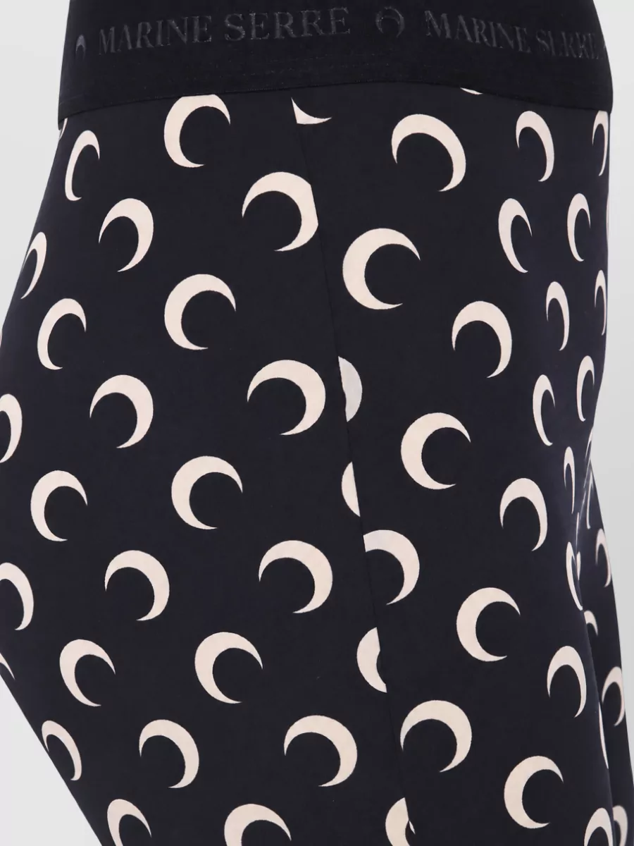 Marine Serre Logo-Print Mesh Leggings