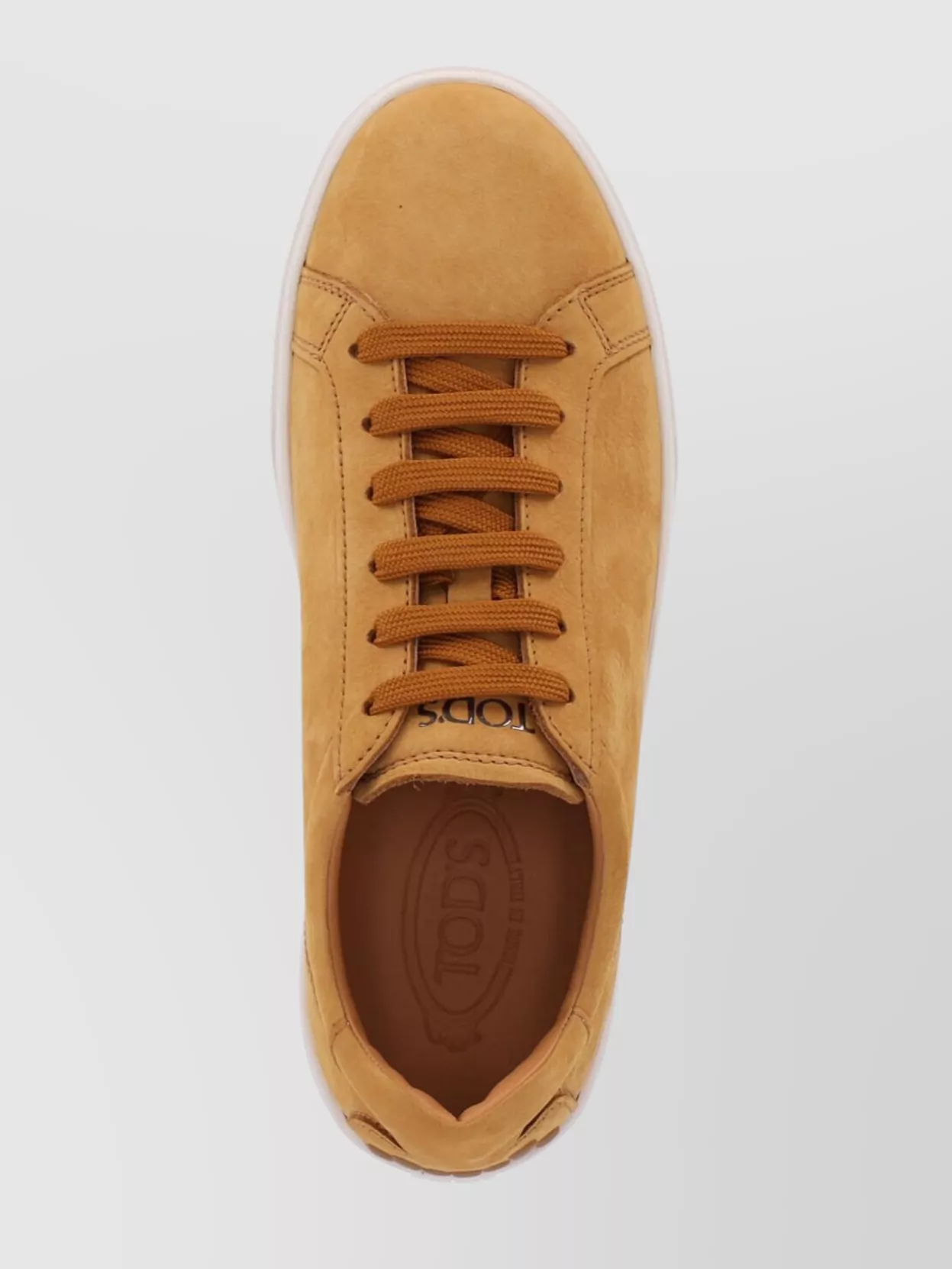 Tod's Low Top Round Toe Rubber Sole Sneakers