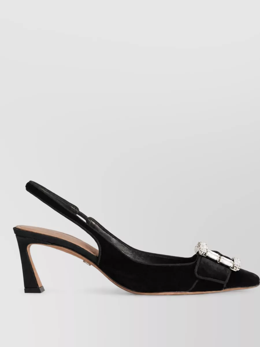 Dolce&Gabbana velvet slingback mules