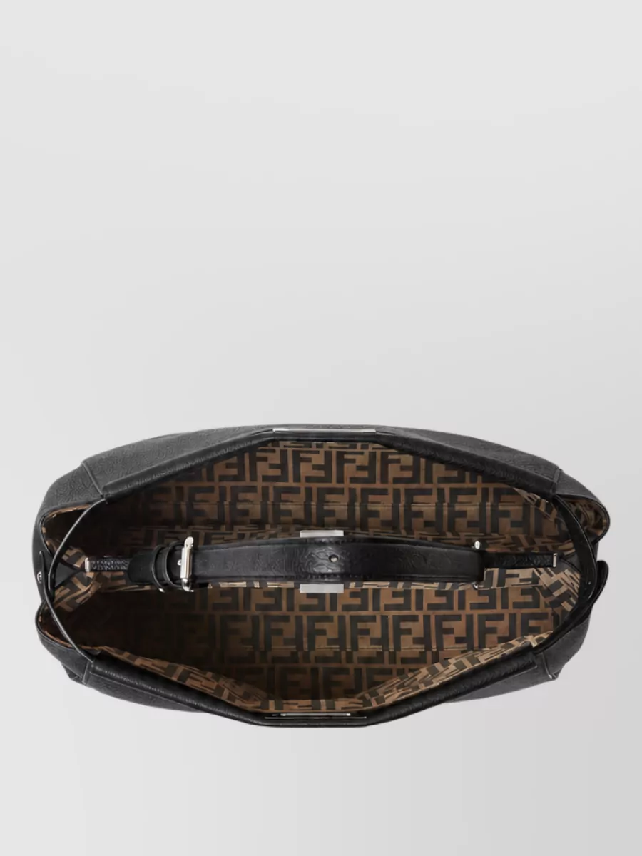 Fendi Leather My Peekaboo Clutch Bag