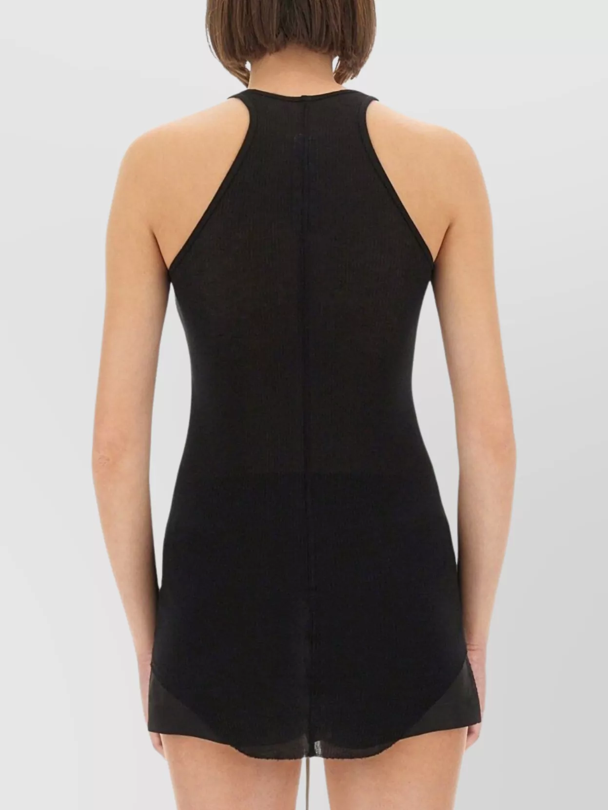 Rick Owens Slim Fit Ribbed Racerback Tank Top