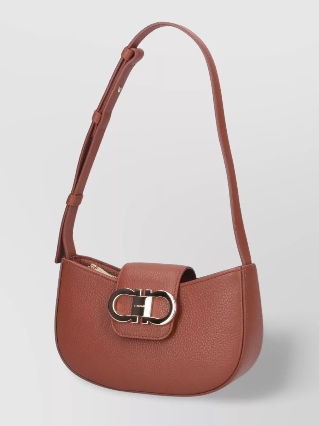 Ferragamo Gancini Mini Leather Shoulder Bag