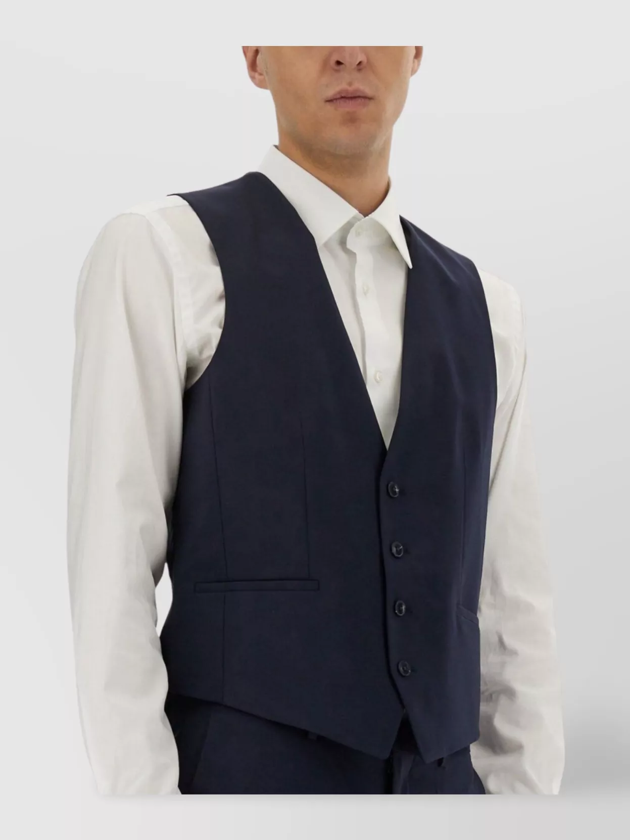 Hugo V-Neck Sleeveless T-Shirt With Adjustable Back Strap