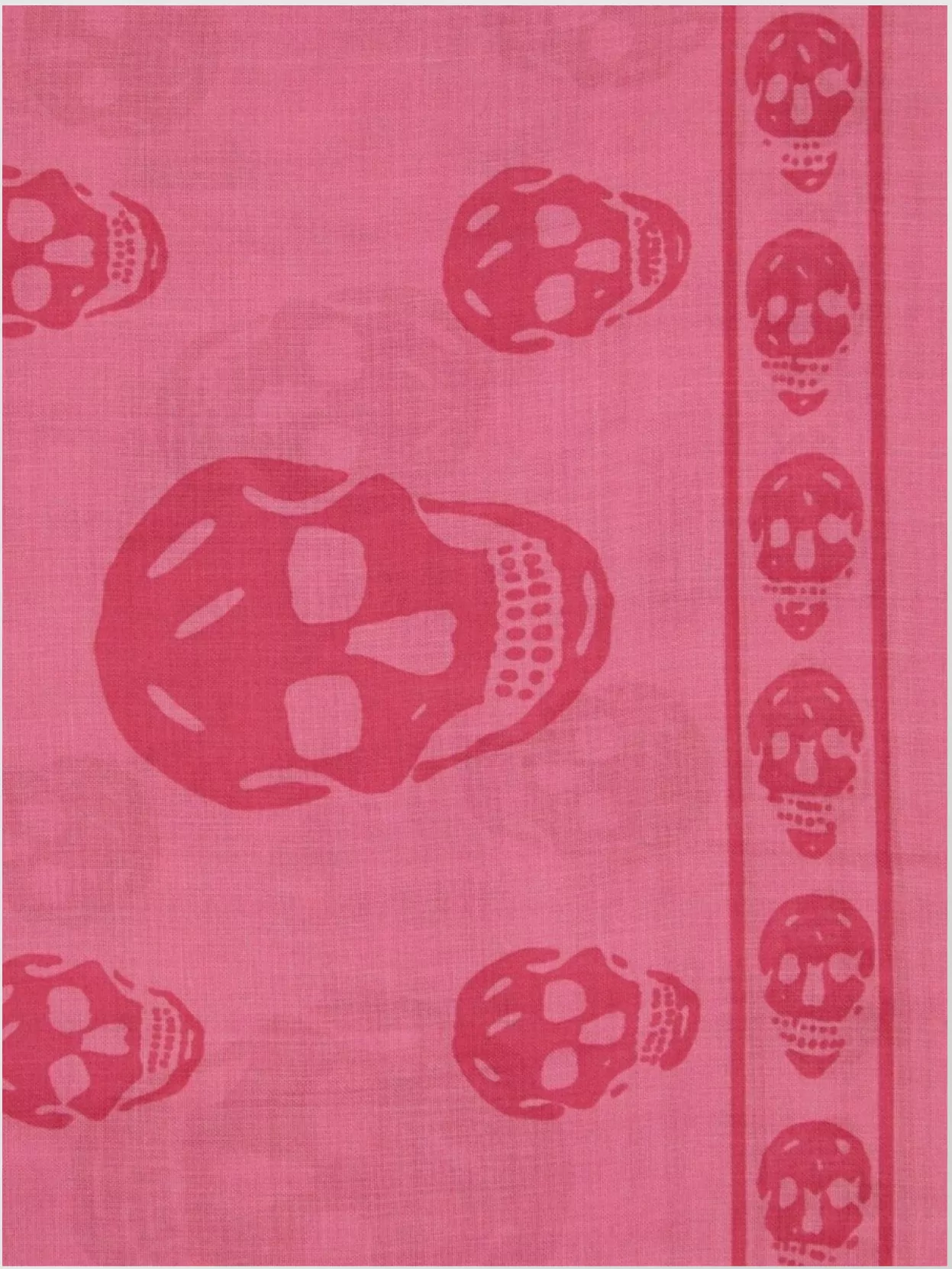 Alexander Mcqueen Skull Print Scarf In Modal And Silk Blend