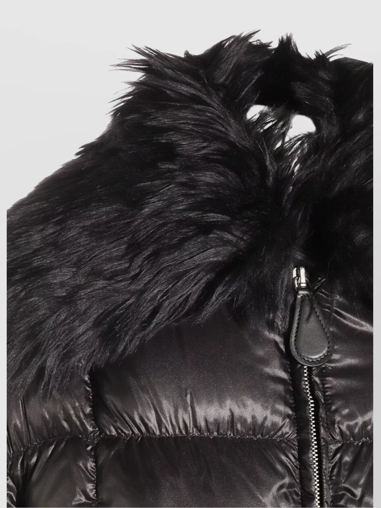 Jil Sander Padded Quilted Down Jackets With Faux Fur
