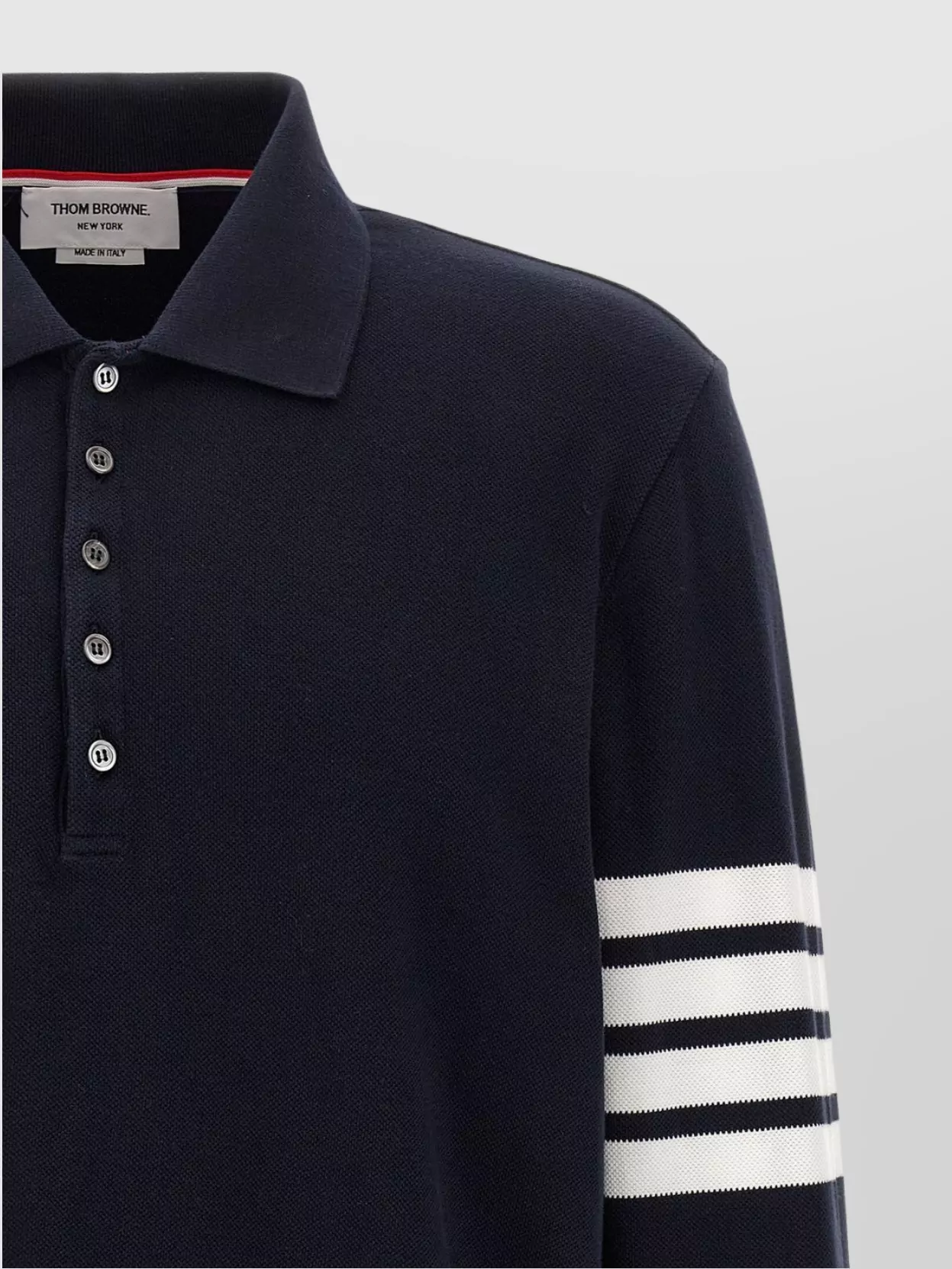 Thom Browne '4Bar' Detail Polo Shirt