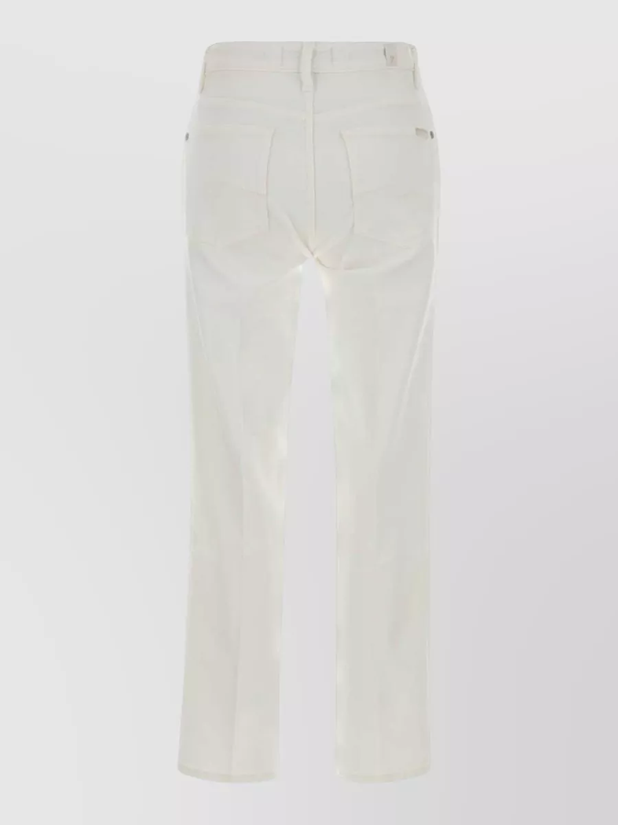 7 For All Mankind Stretch Denim Straight Ankle Jeans