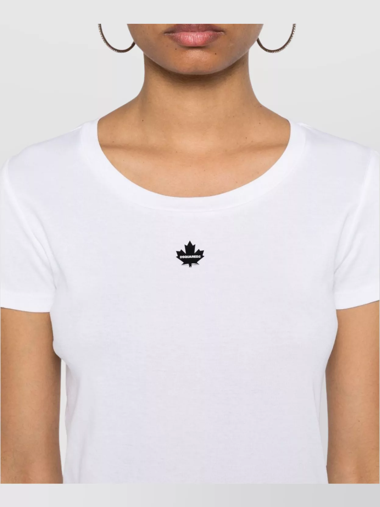 Dsquared2 Logo Appliqué Cotton T-Shirt