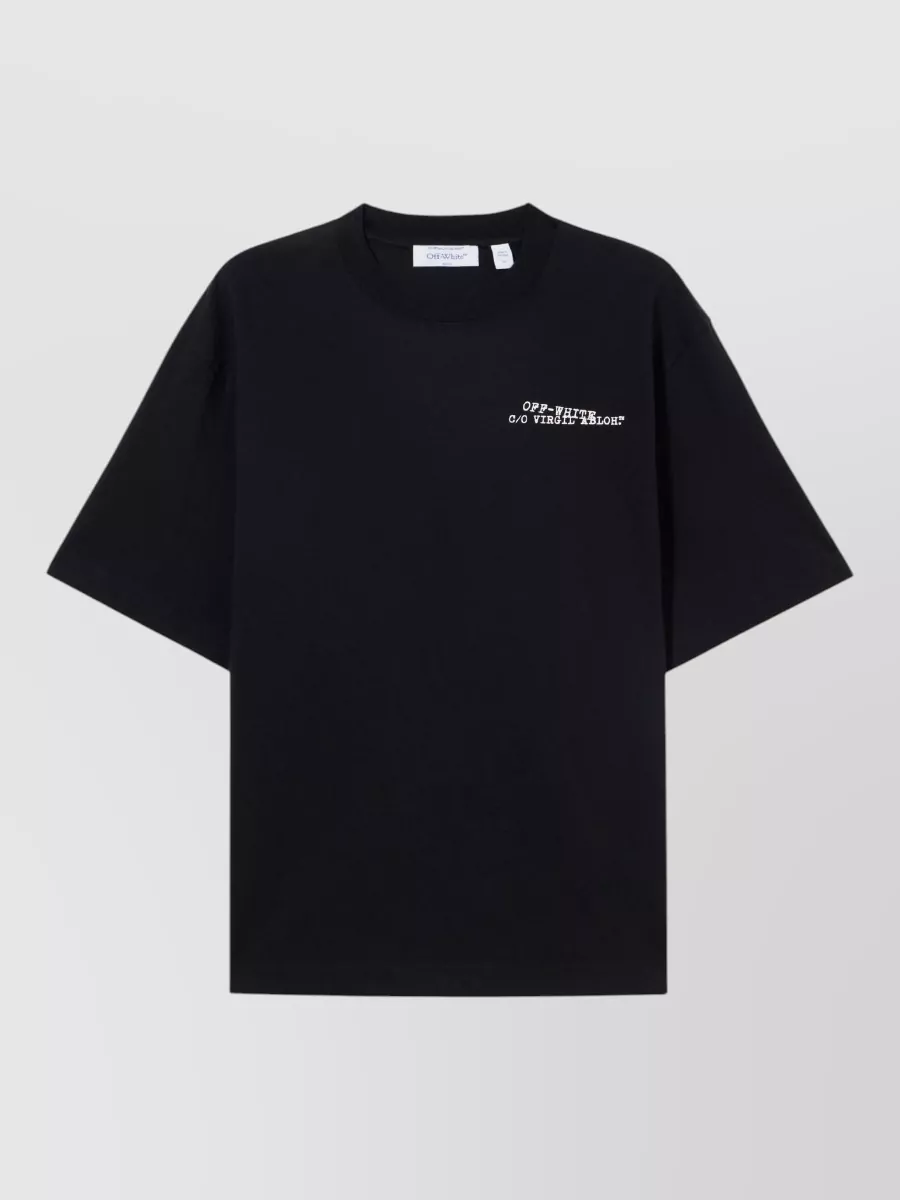 Off-White cotton logo print t-shirt