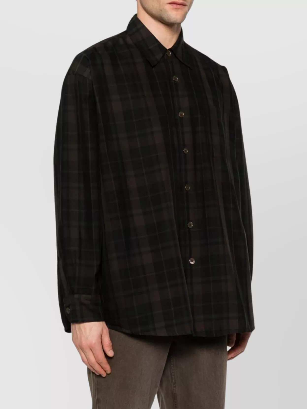 Our Legacy Casual Check Pattern Shirt With Buttoned Cuffs