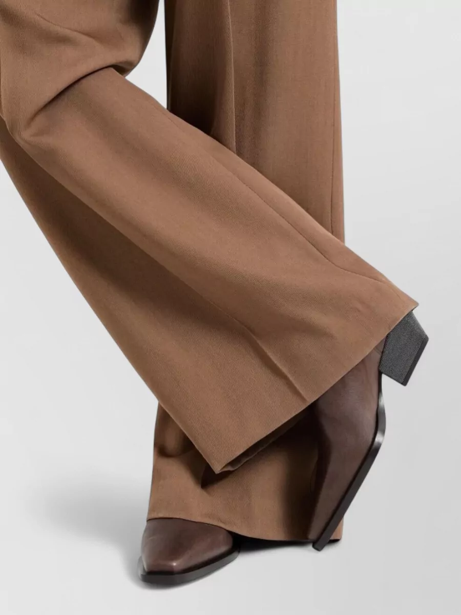 Brunello Cucinelli Leather Heeled Boots
