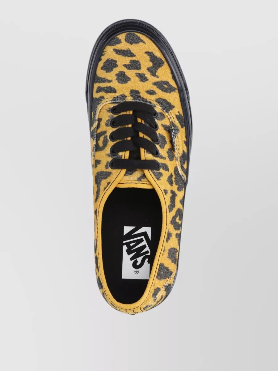 Vans Low Top Sneakers Animal Print Rubber Sole