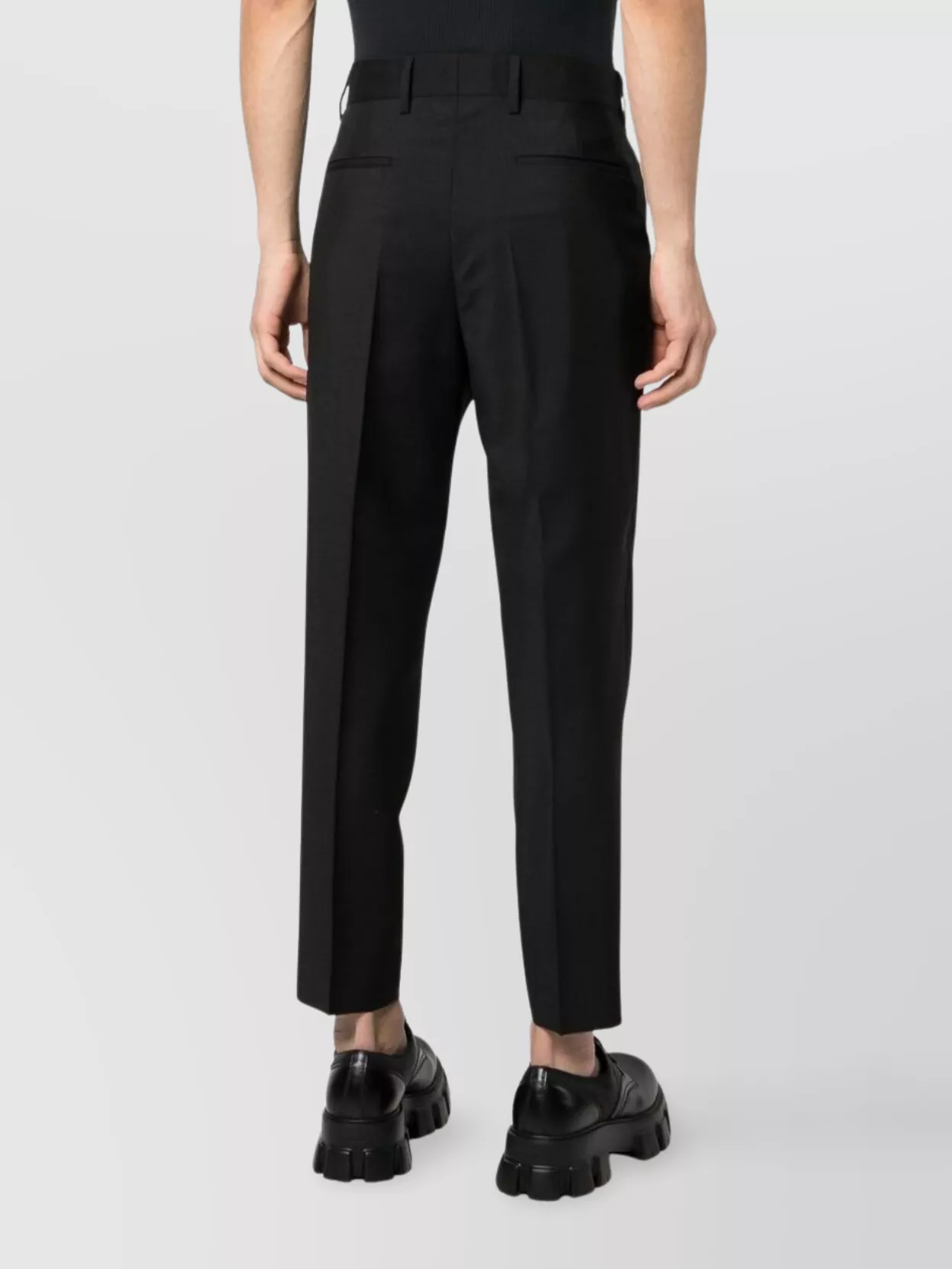 Prada Tailored Trousers With Pockets And Belt Loops