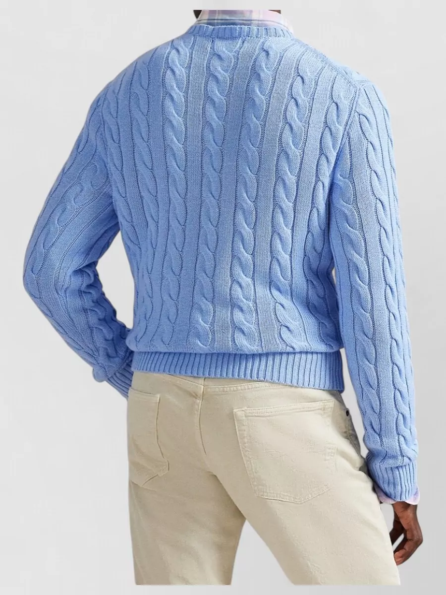 Polo Ralph Lauren Cable-Knit Cotton Crewneck Jumper