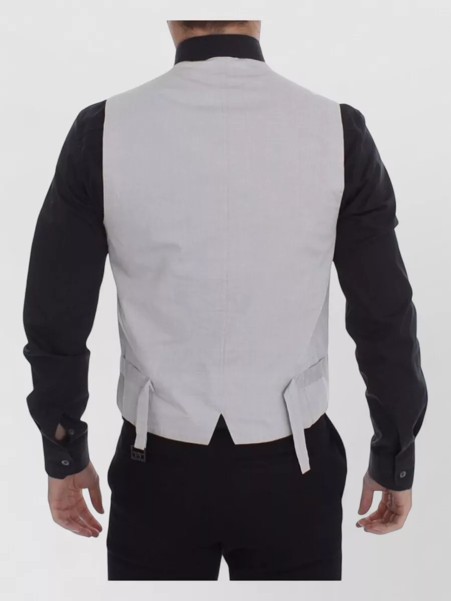 Dolce&Gabbana Silk Blend V-Neck Waistcoat