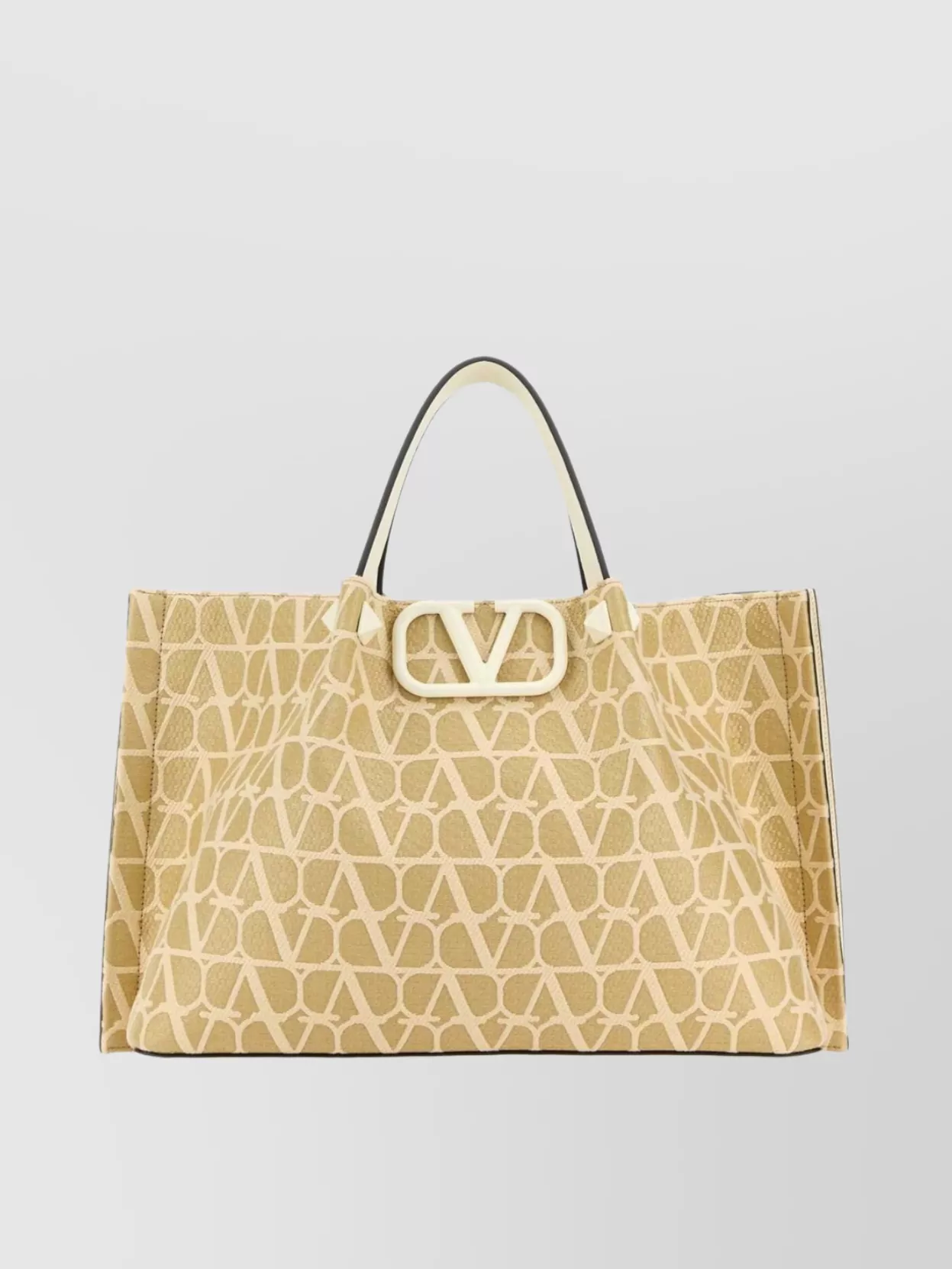 Shop Valentino Silhouette Handle Bag With Contrast Trim