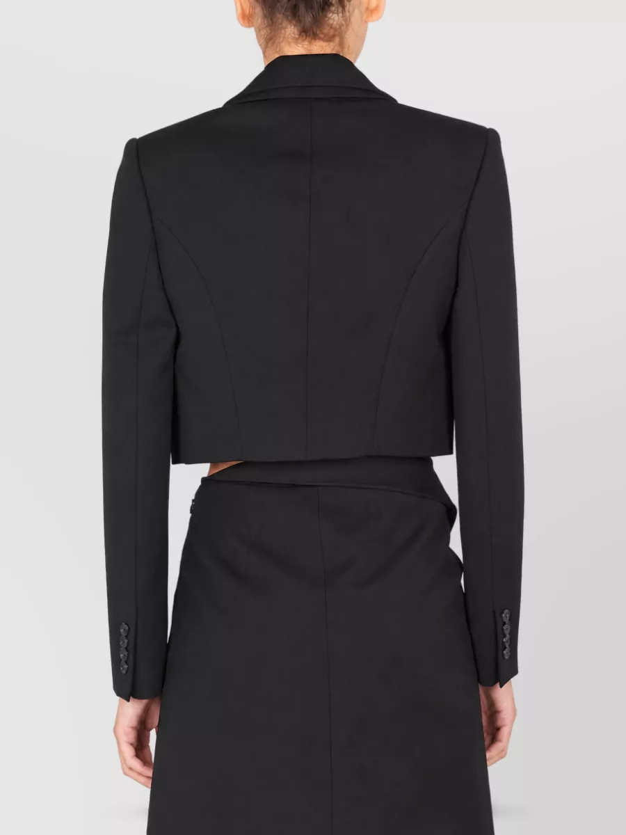 Alexander Mcqueen Wool Cropped Jacket