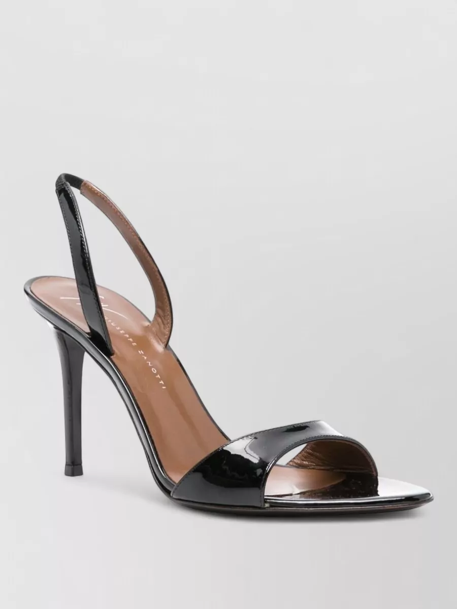 Giuseppe Zanotti High Heel Open Toe Leather Sandals In Multi