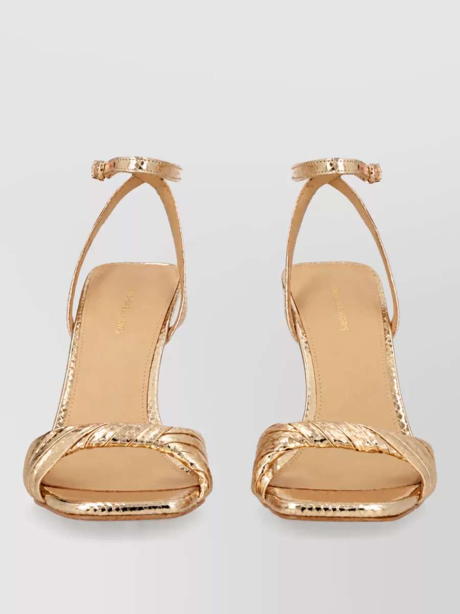 Michael Kors Metallic Leather Sandals