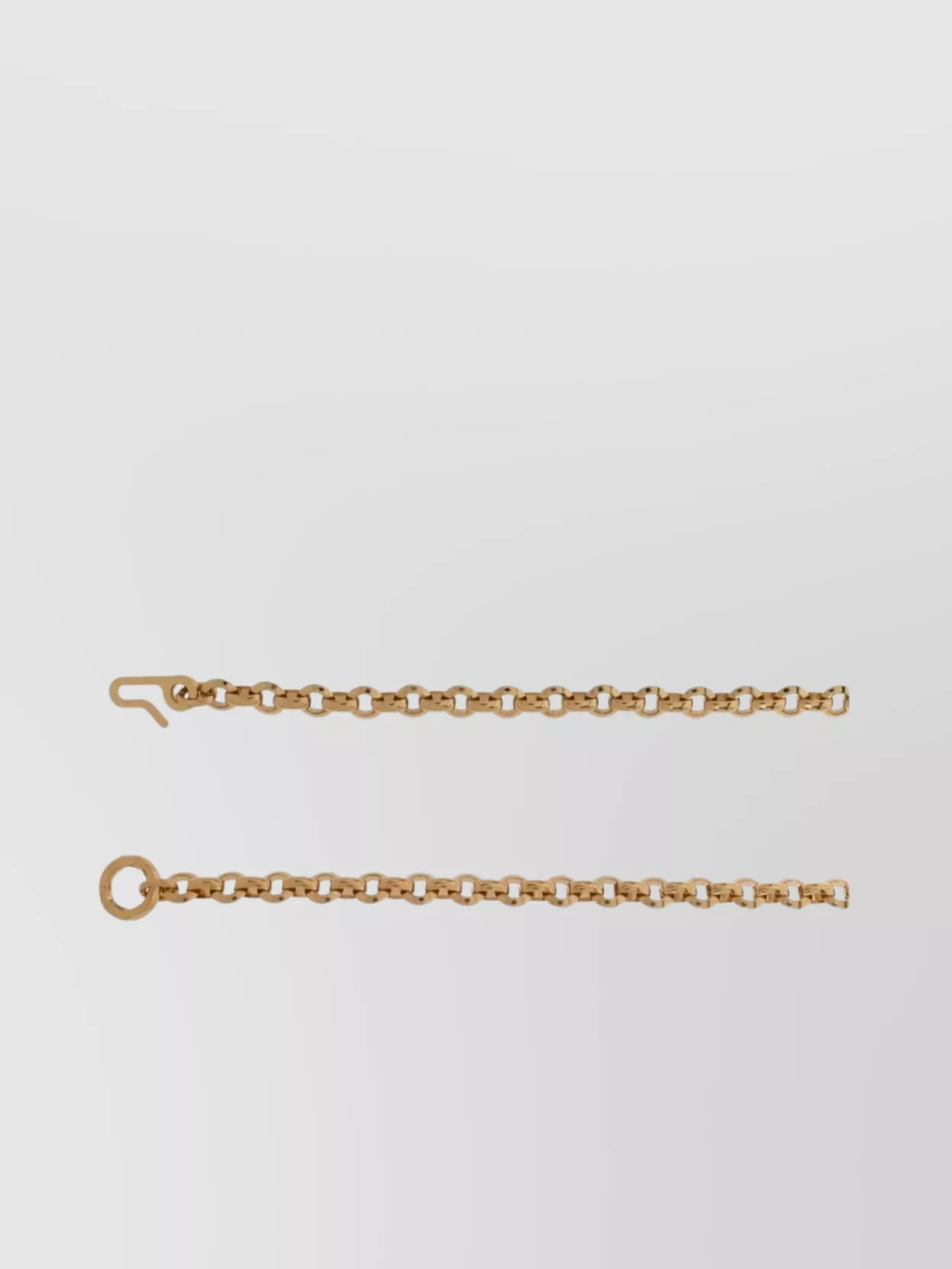 Chloé Adjustable Chain Necklace Script Pendant In Gold
