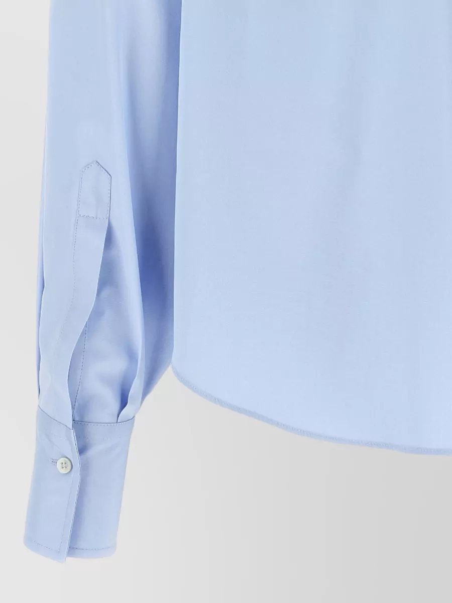 Brunello Cucinelli Asymmetric Cropped Shirt