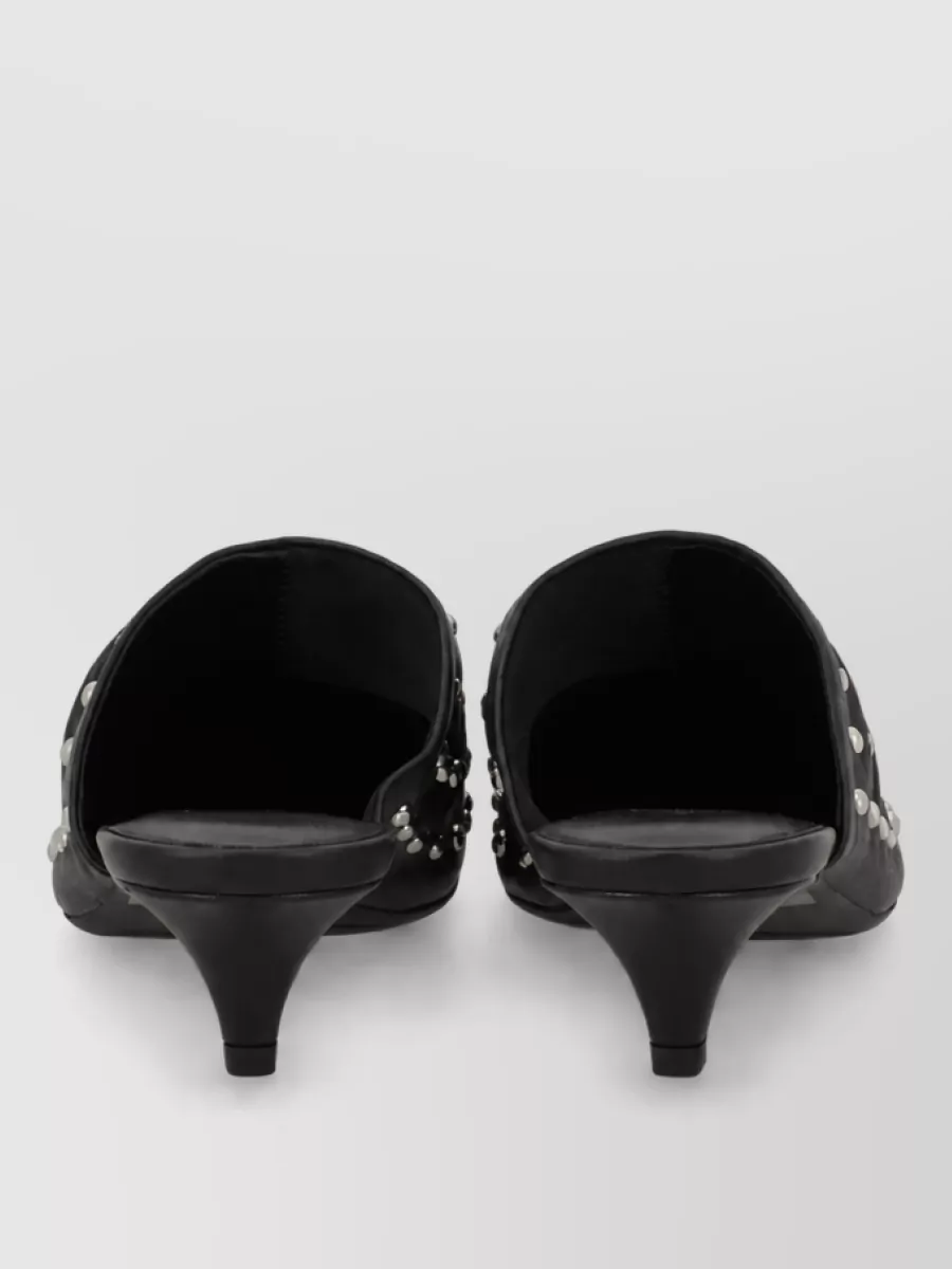 Ash Leather Mules