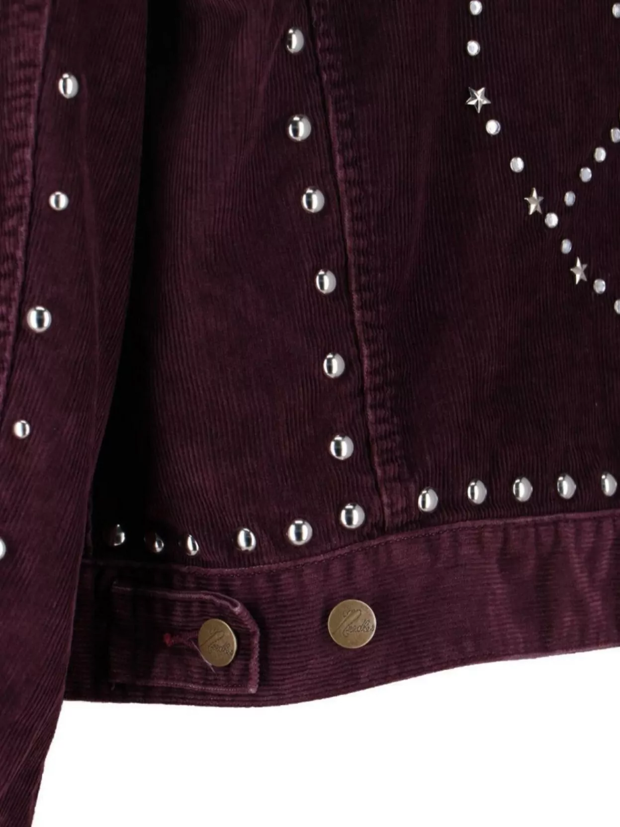 Needles Casual Corduroy Jacket Studded Design