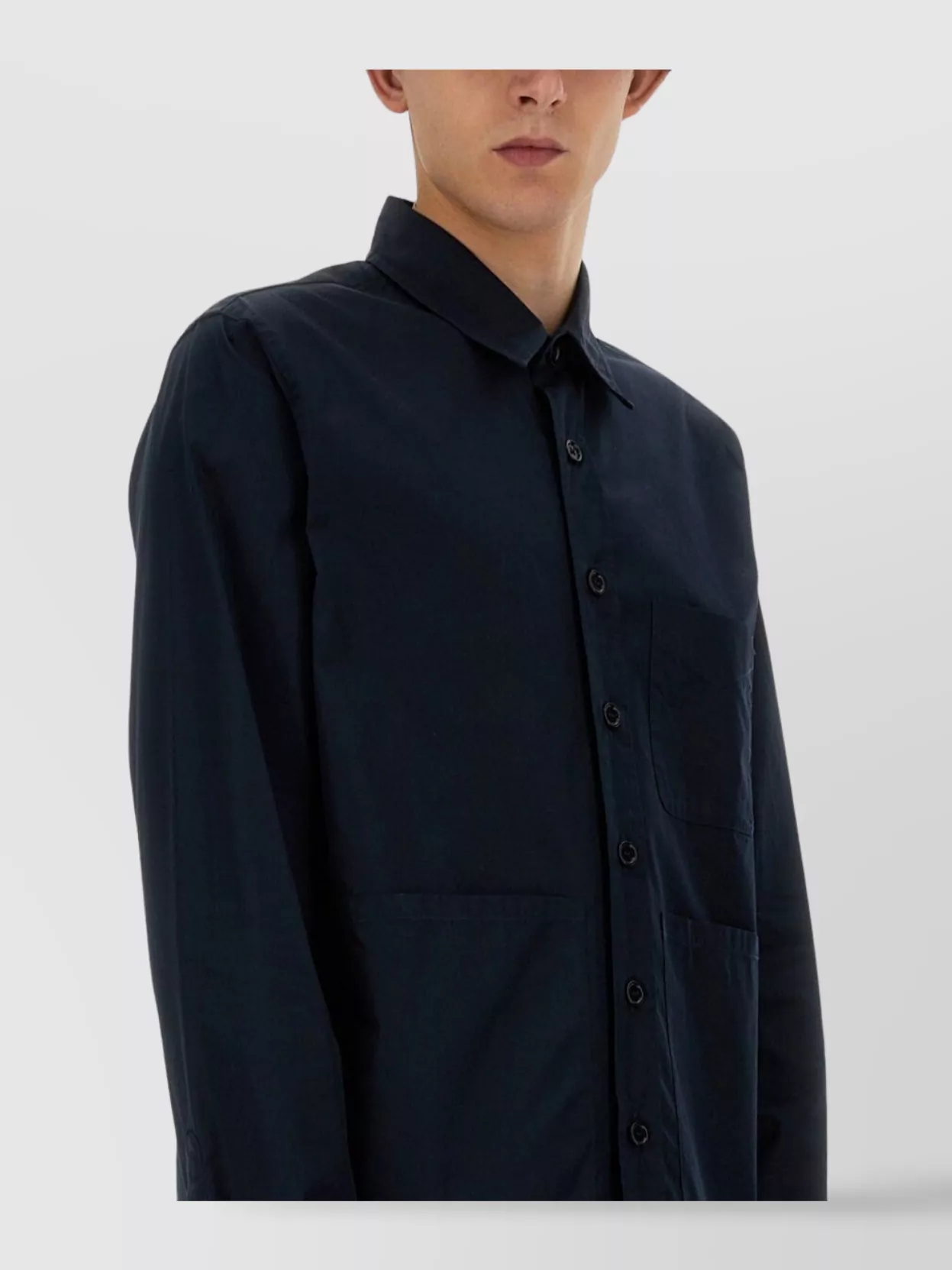 Aspesi Cotton Shirt With Long Sleeves And Chest Pocket