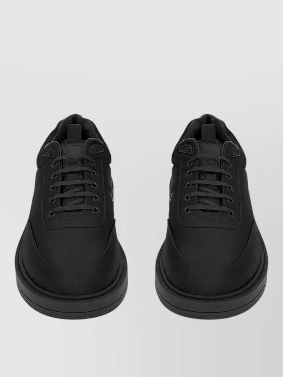 Saint Laurent Leather Lace-Up Sneakers