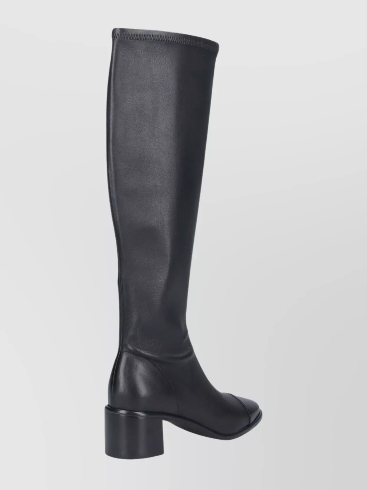 Tory Burch Stylish Round Toe Knee Length Block Heel Boots In Blue