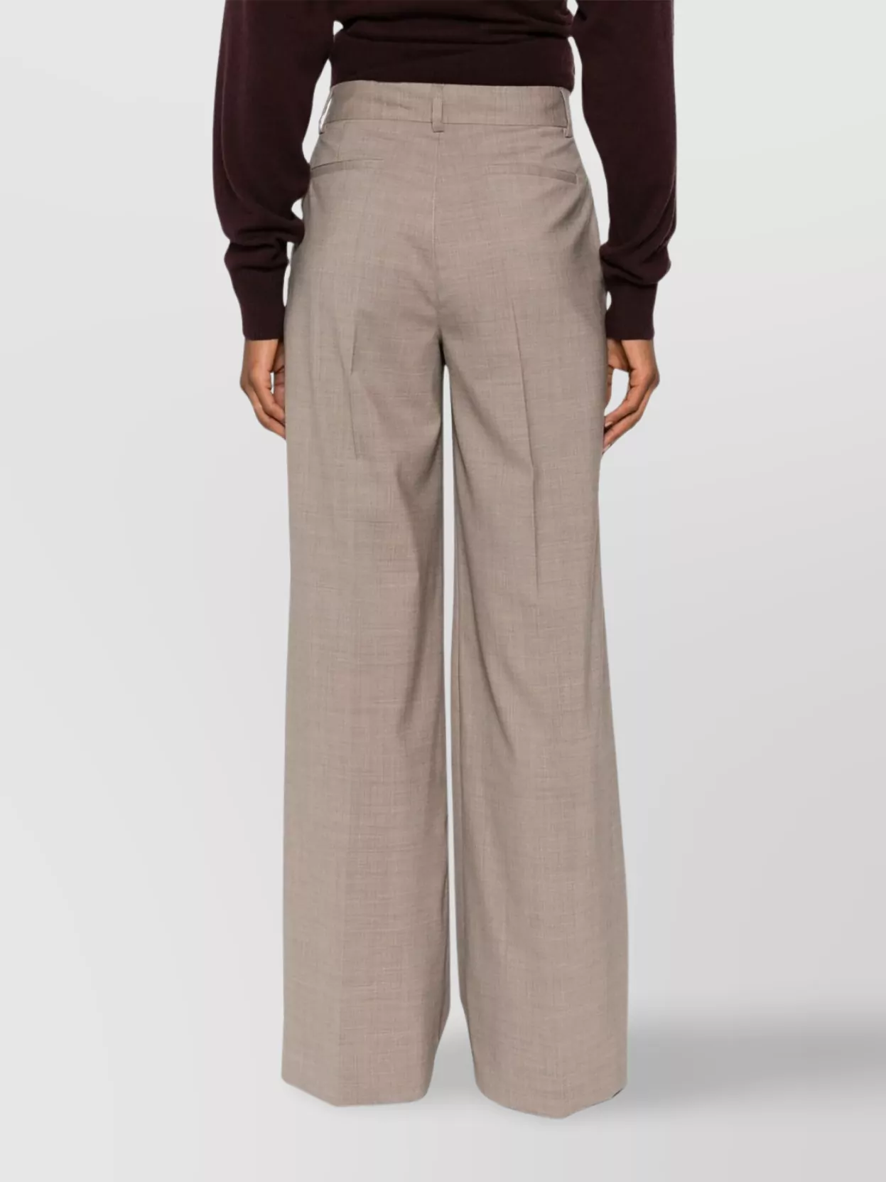 Parosh Wide Leg Trousers Pockets