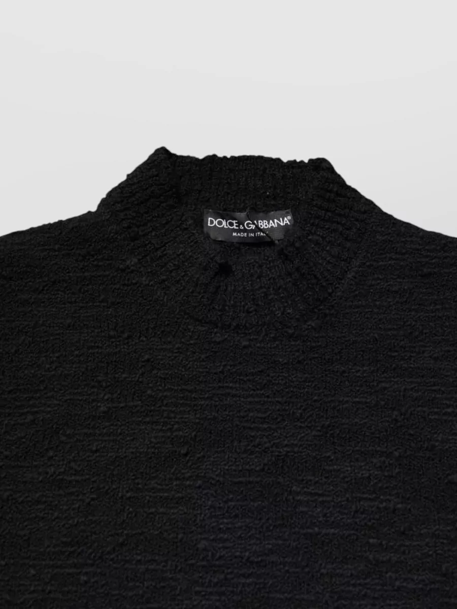 Dolce&Gabbana Wool Knit Crew Neck Sweater