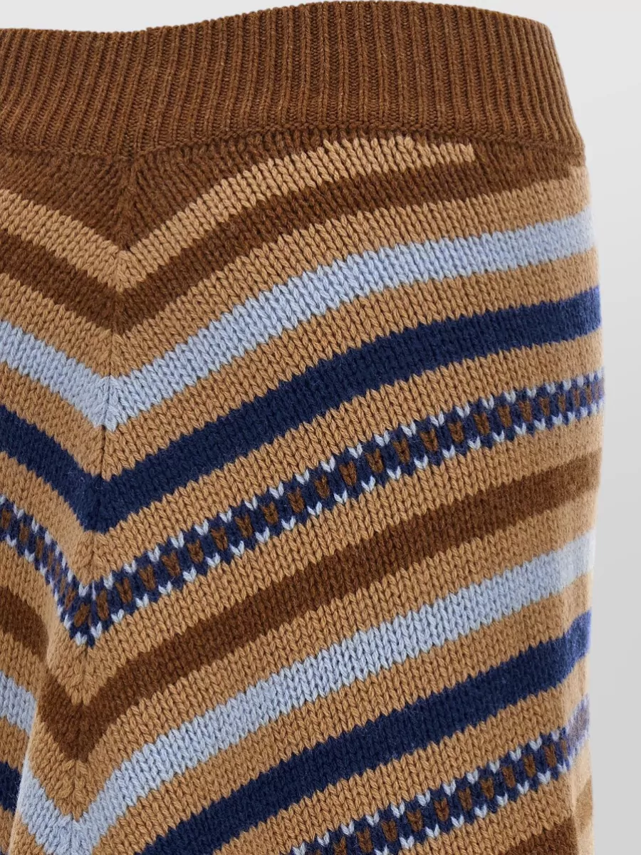 Alanui Virgin Wool Long Fringed Knit Skirt