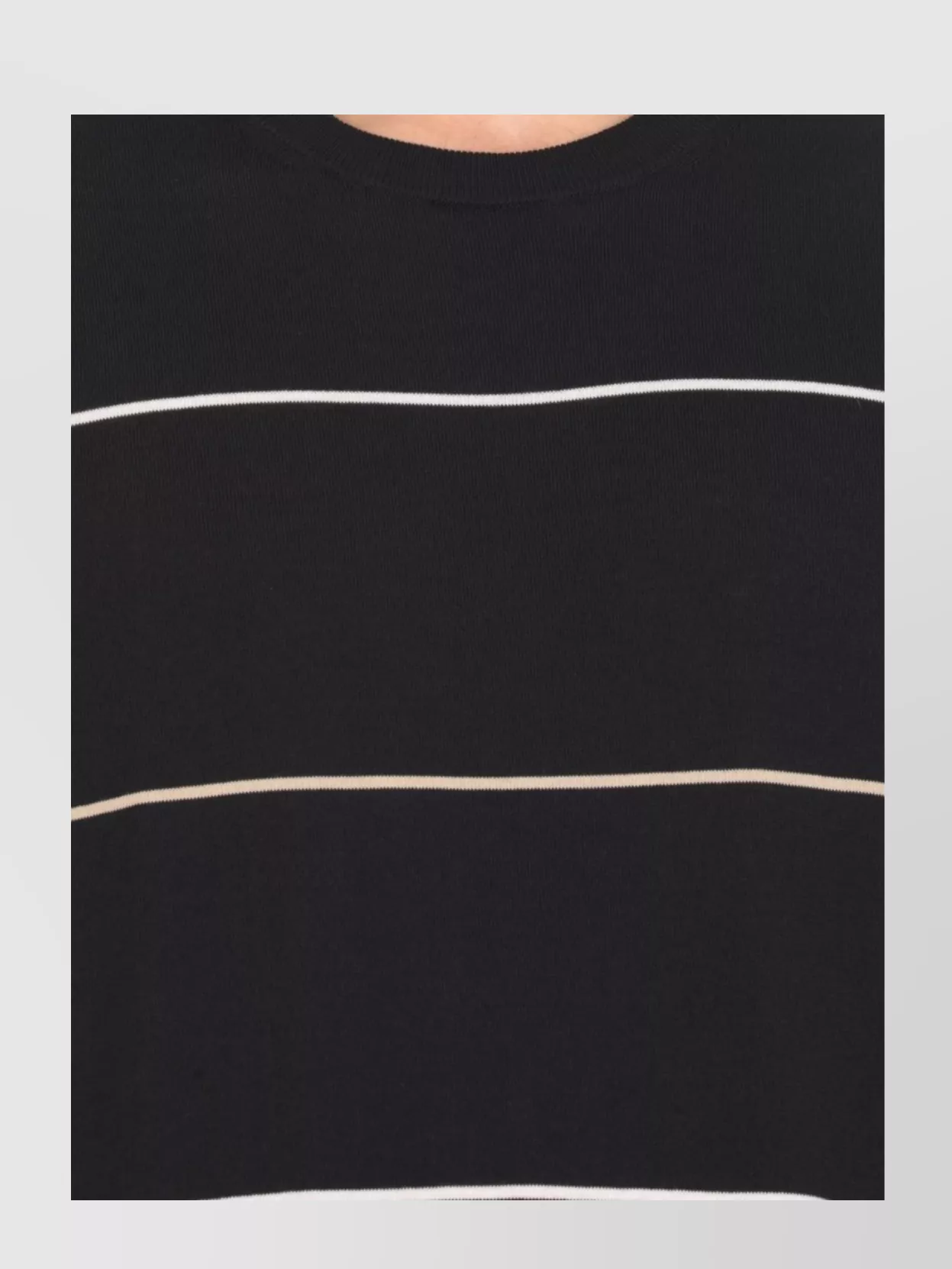 Peserico Short Sleeves Polo Shirt With Striped Pattern In Blue