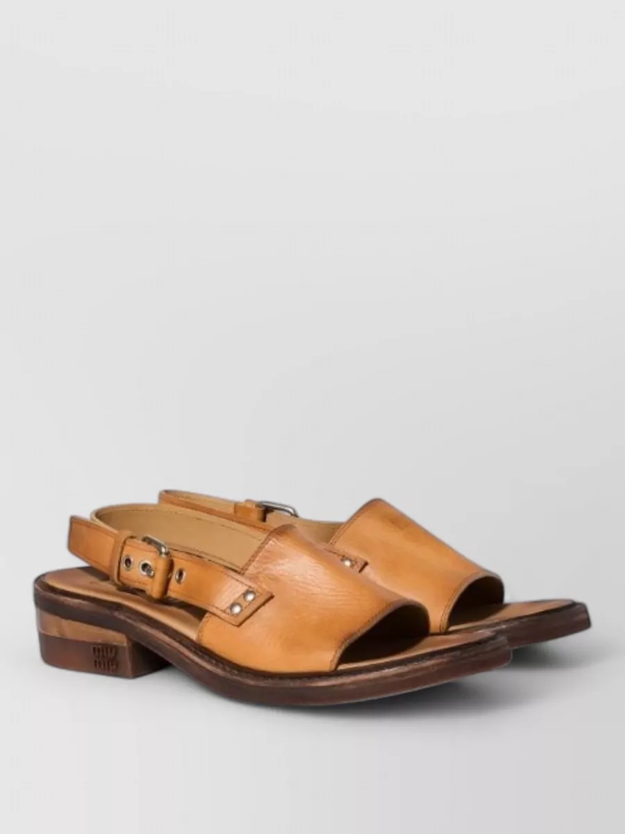 Miu Miu leather sandals