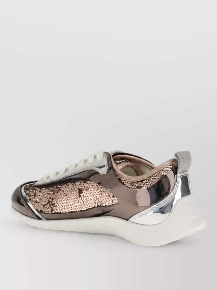 Pinko Sequined Low-Top Sneakers