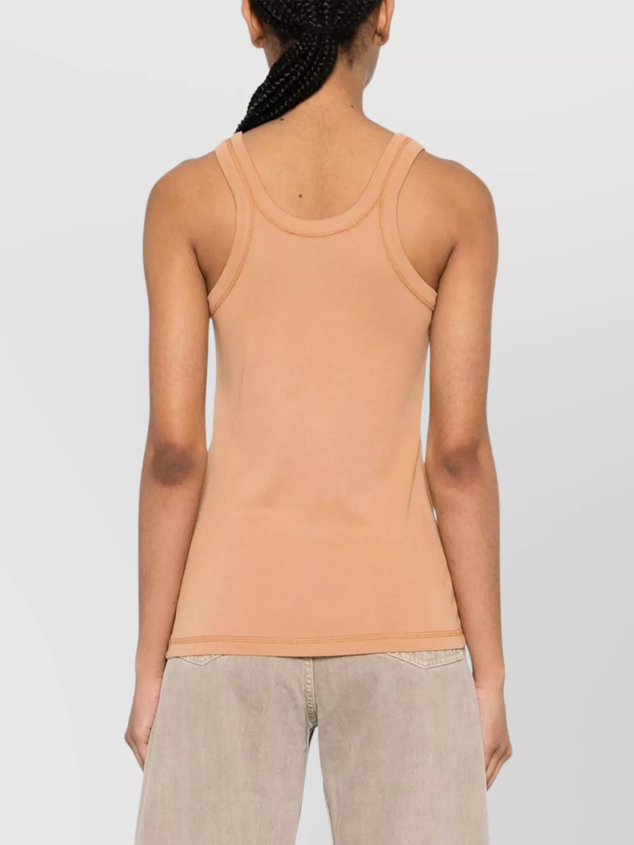 Lemaire Rib Tank Top In Pink